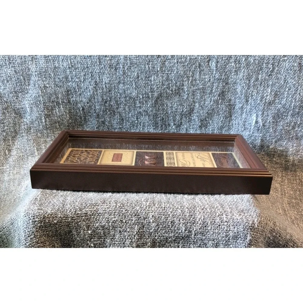 New View Gifts Shadow Box Frame FAMILY HOME JOURNEY 5.75x11 Embellished Decor